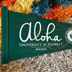 University of Hawaii Manoa felt pendant